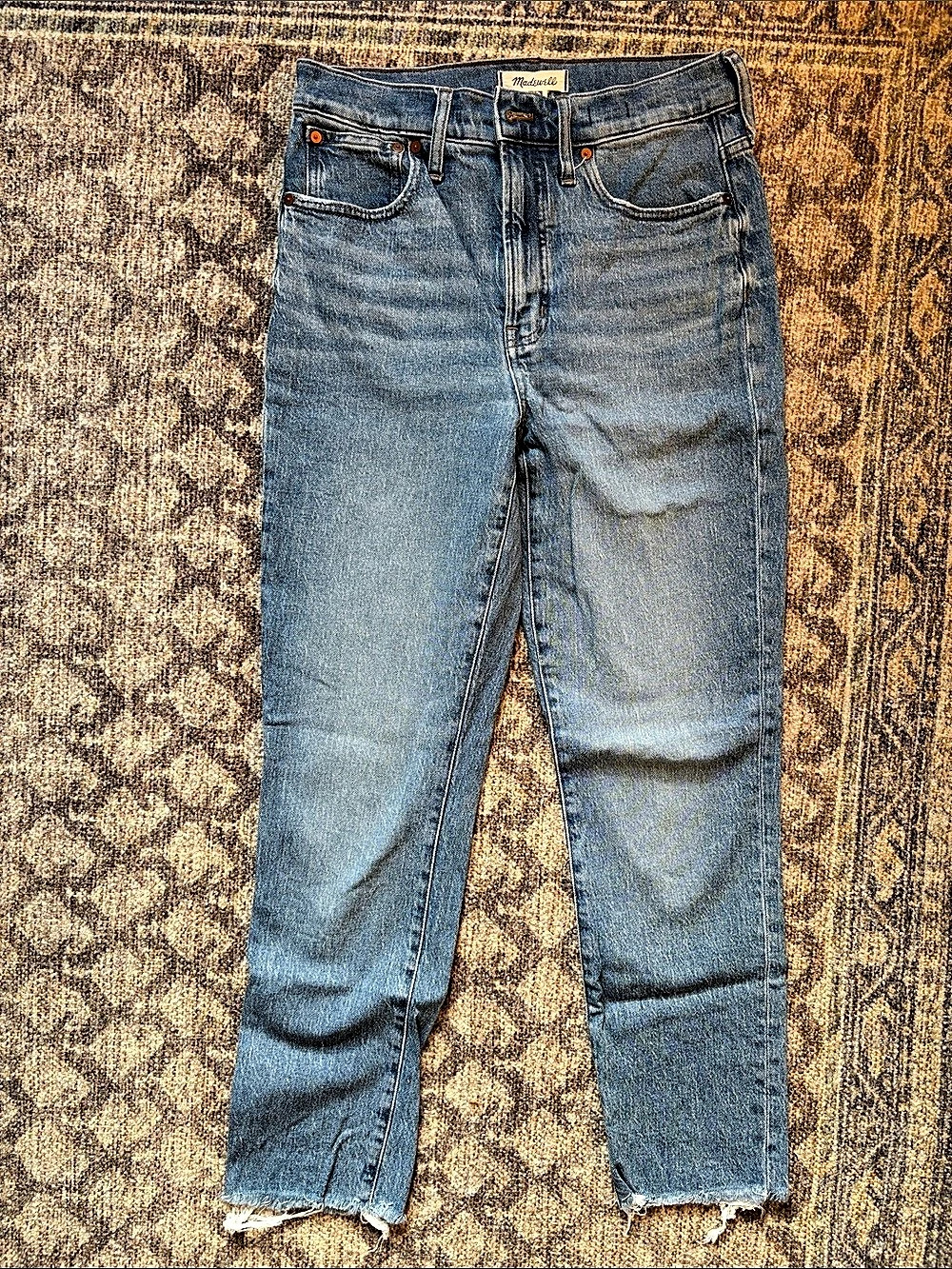 Madewell The Perfect Vintage Jean Straight Leg Blue Jeans Waist 27T